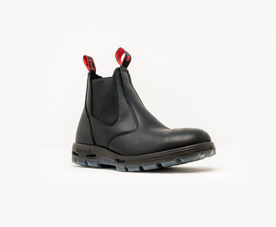 Redback USBBK – Black Leather Chelsea SB Safety Boots