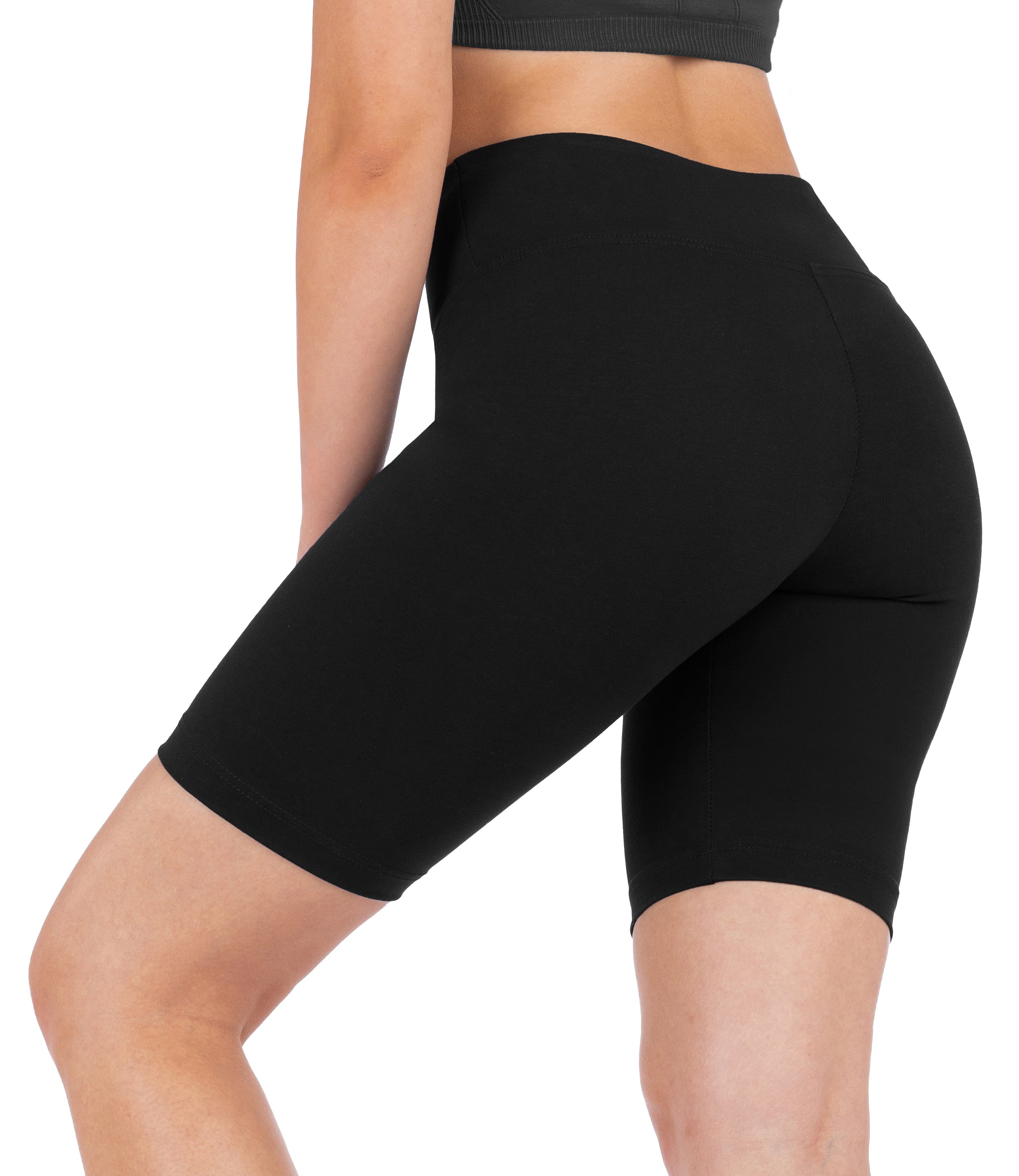 CottoNIR™ High Waist Biker Shorts for Women
