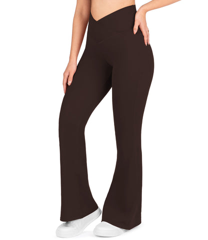 NirLUX™ Crossover High Waist Flare Leggings 32" Inseam