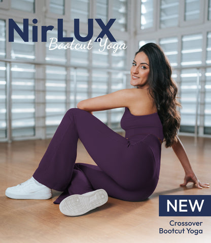 NirLUX™ Crossover High Waist Flare Leggings 30" Inseam