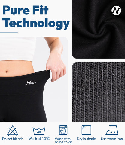 CottoNIR™ High Waist Straight-Leg Yoga Pants for Women