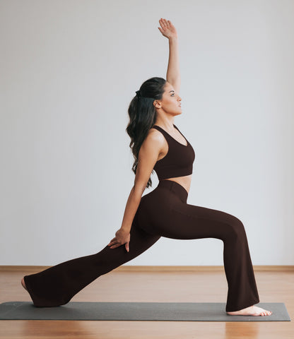 NirLUX™ Crossover High Waist Flare Leggings 32" Inseam