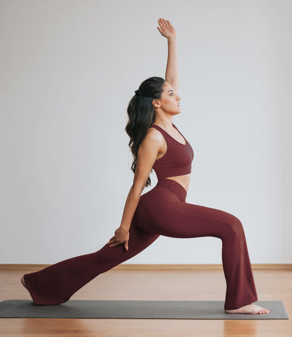 NirLUX™ Crossover High Waist Flare Leggings 32" Inseam