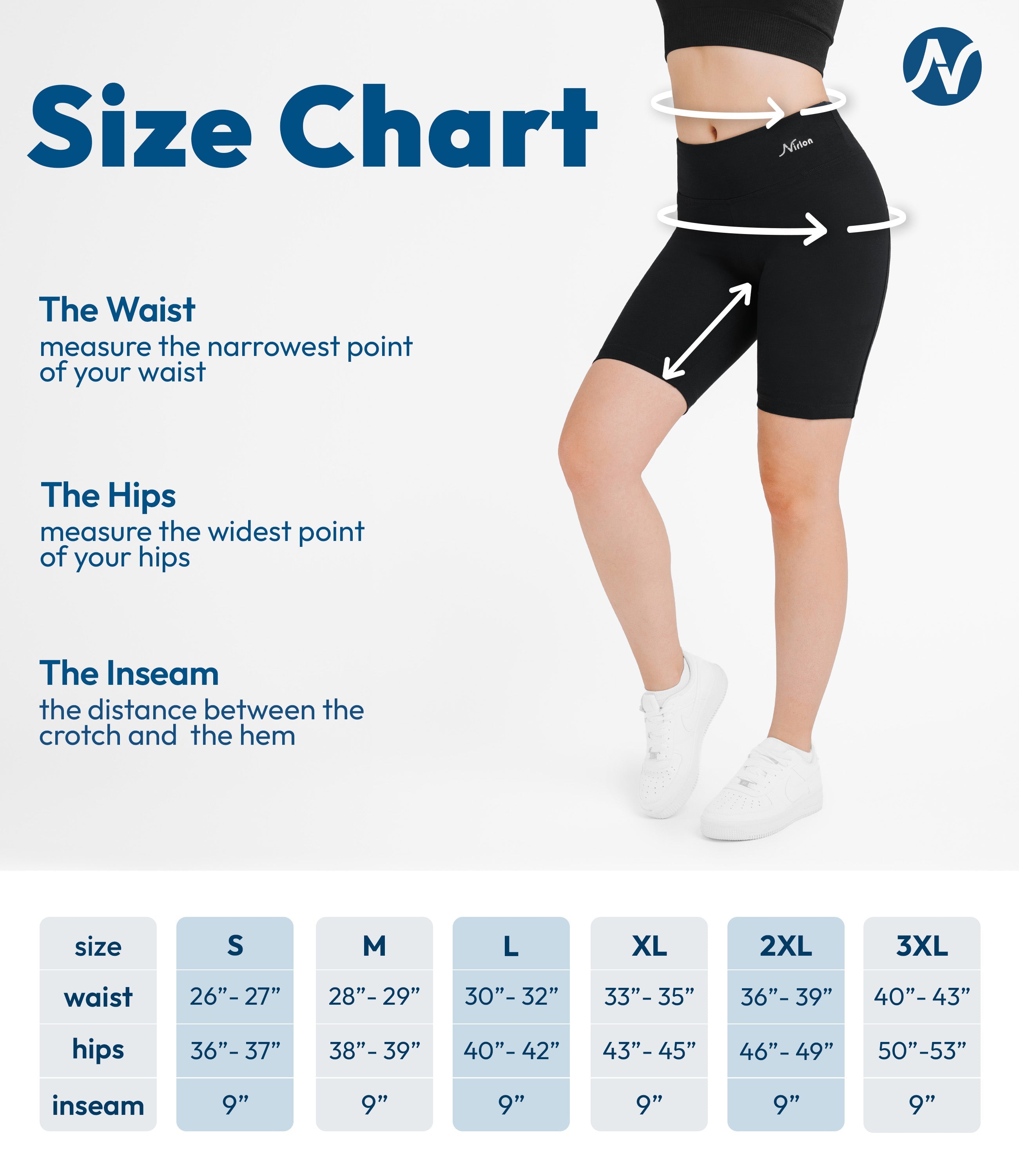 CottoNIR™ High Waist Biker Shorts for Women