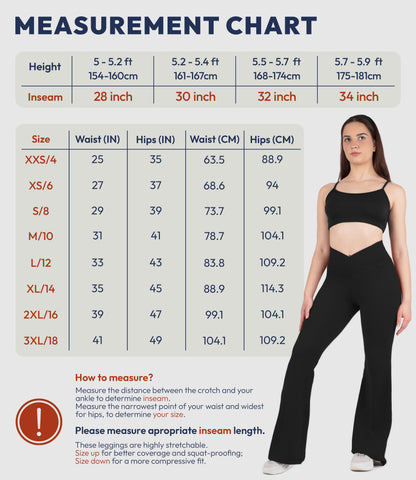 NirLUX™ Crossover High Waist Flare Leggings 32" Inseam