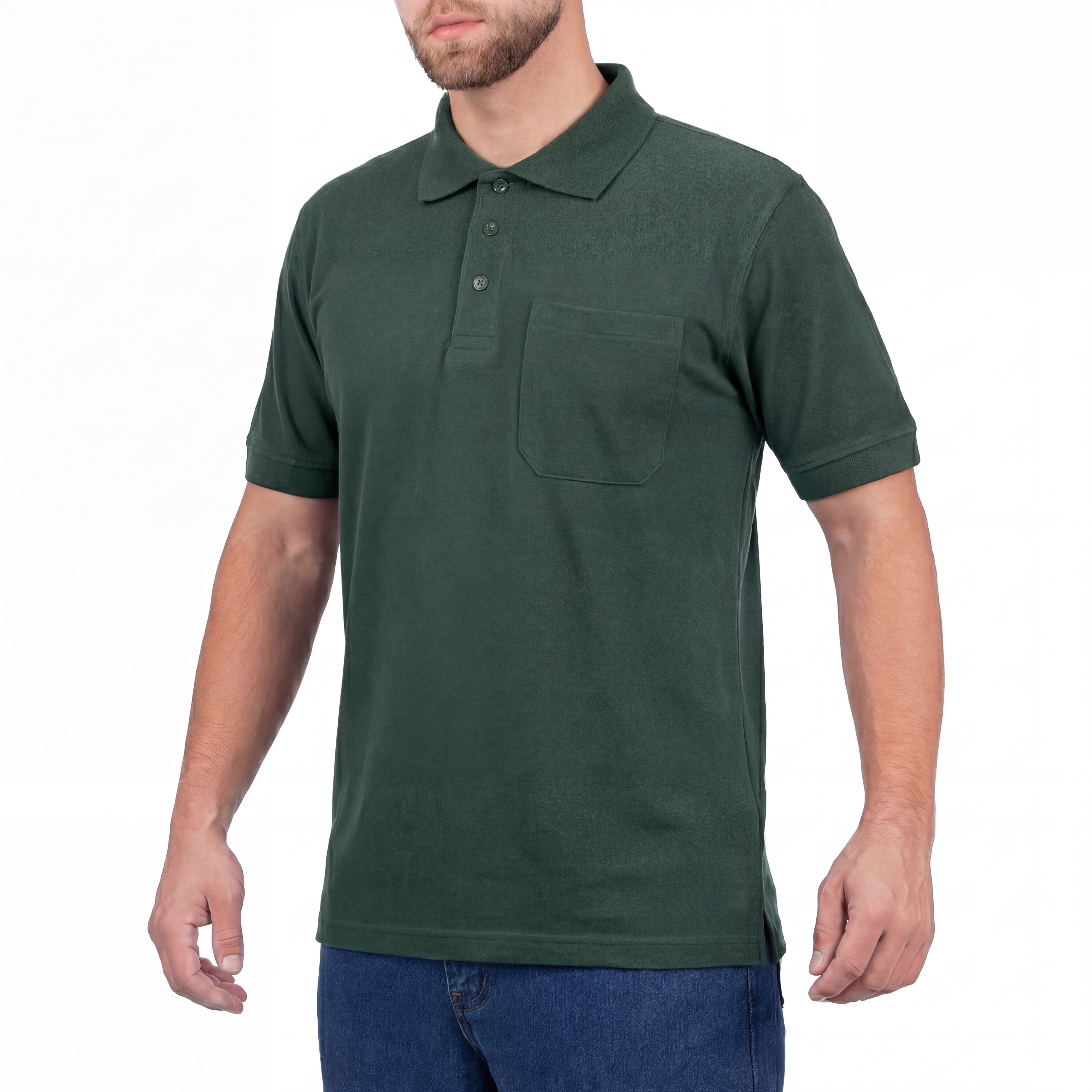 Short Sleeve Polo Shirt with Pocket for Men - Nirlon
