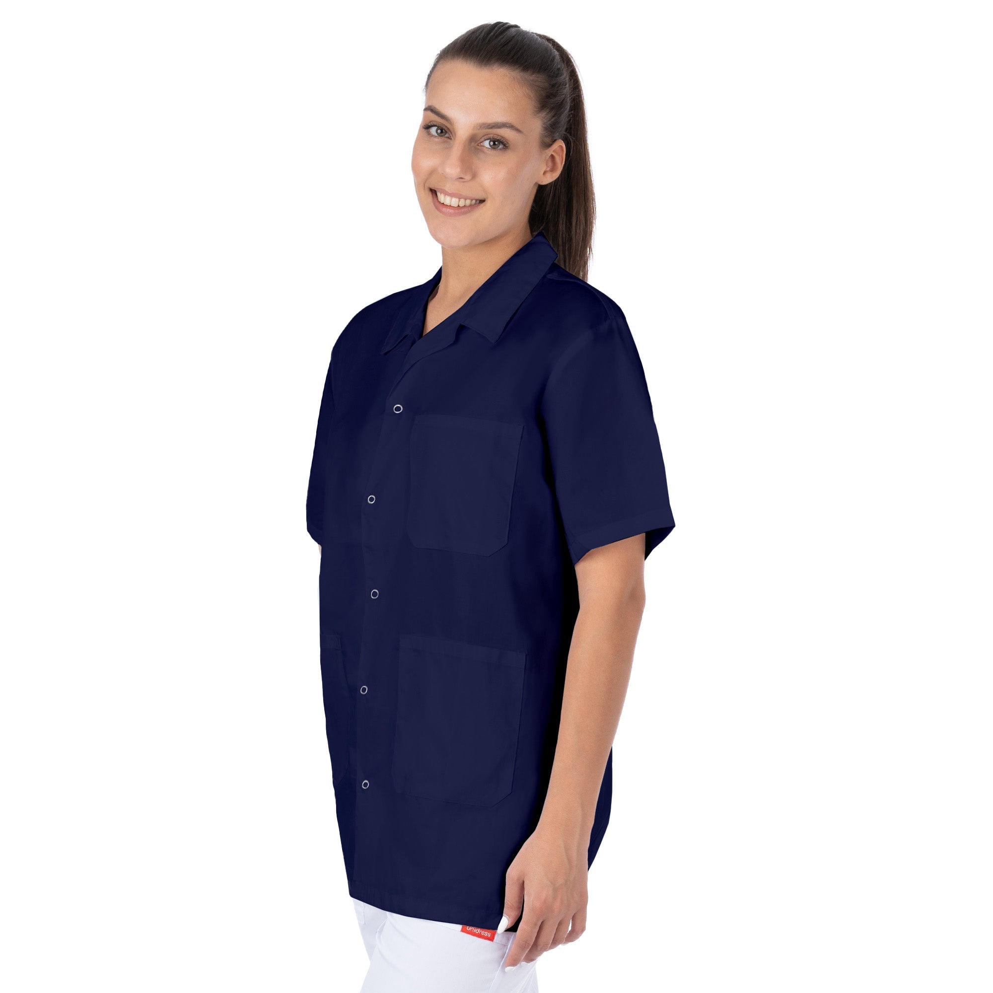 Short Sleeve Lab Coat for Women - Nirlon