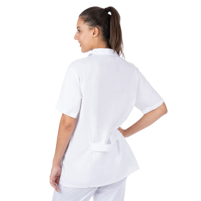 Short Sleeve Lab Coat for Women - Nirlon